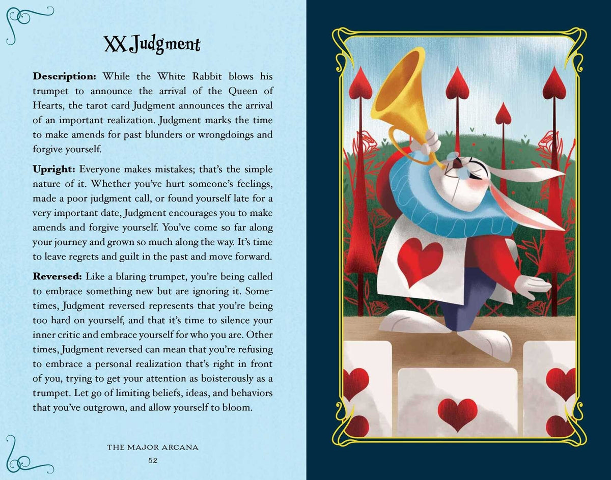 Alice in Wonderland Tarot card unveiling the deck's spiritual symbolism — Eternal Spirit