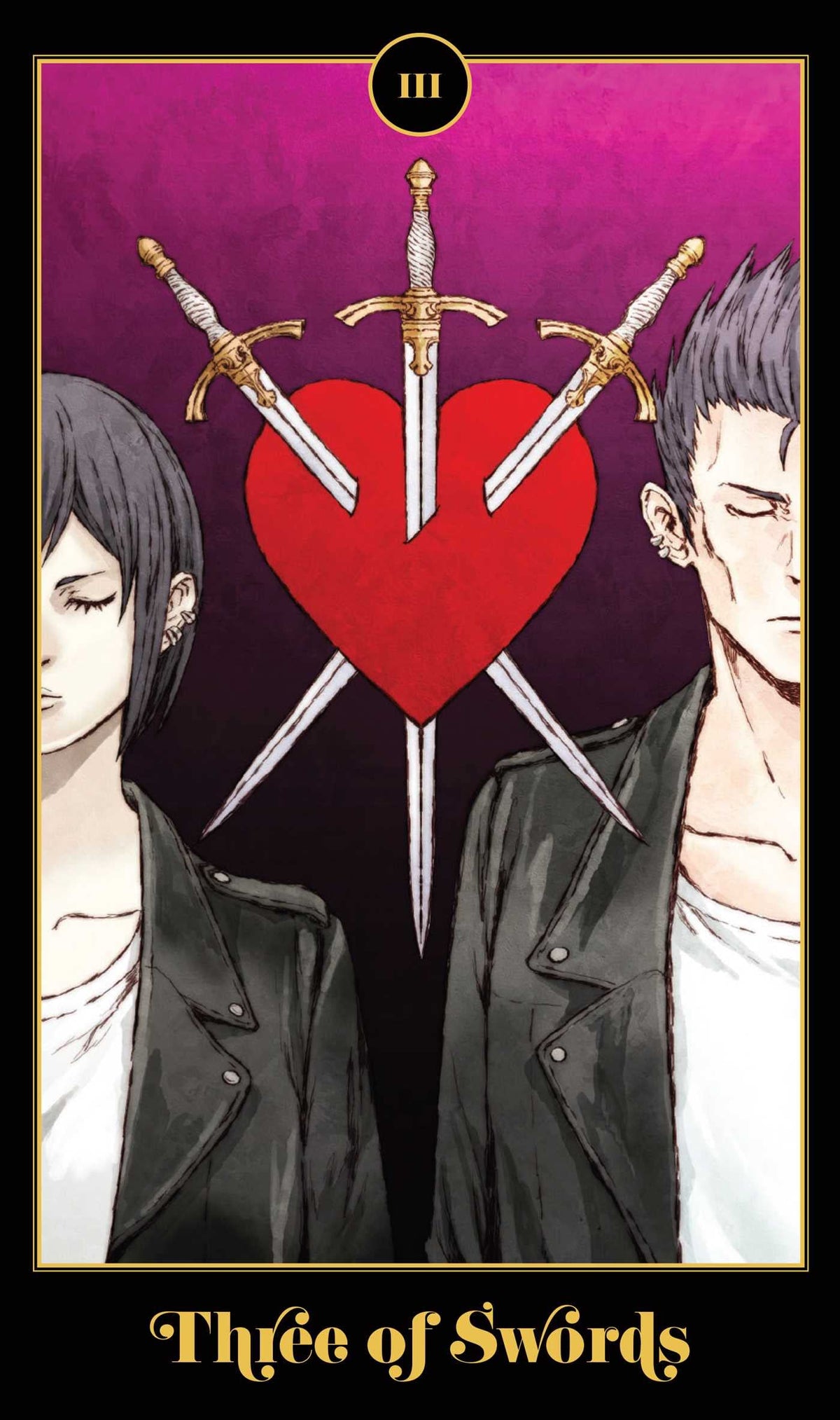 Sample card from the The Anime Tarot Deck and Guidebook tarot deck — Eternal Spirit
