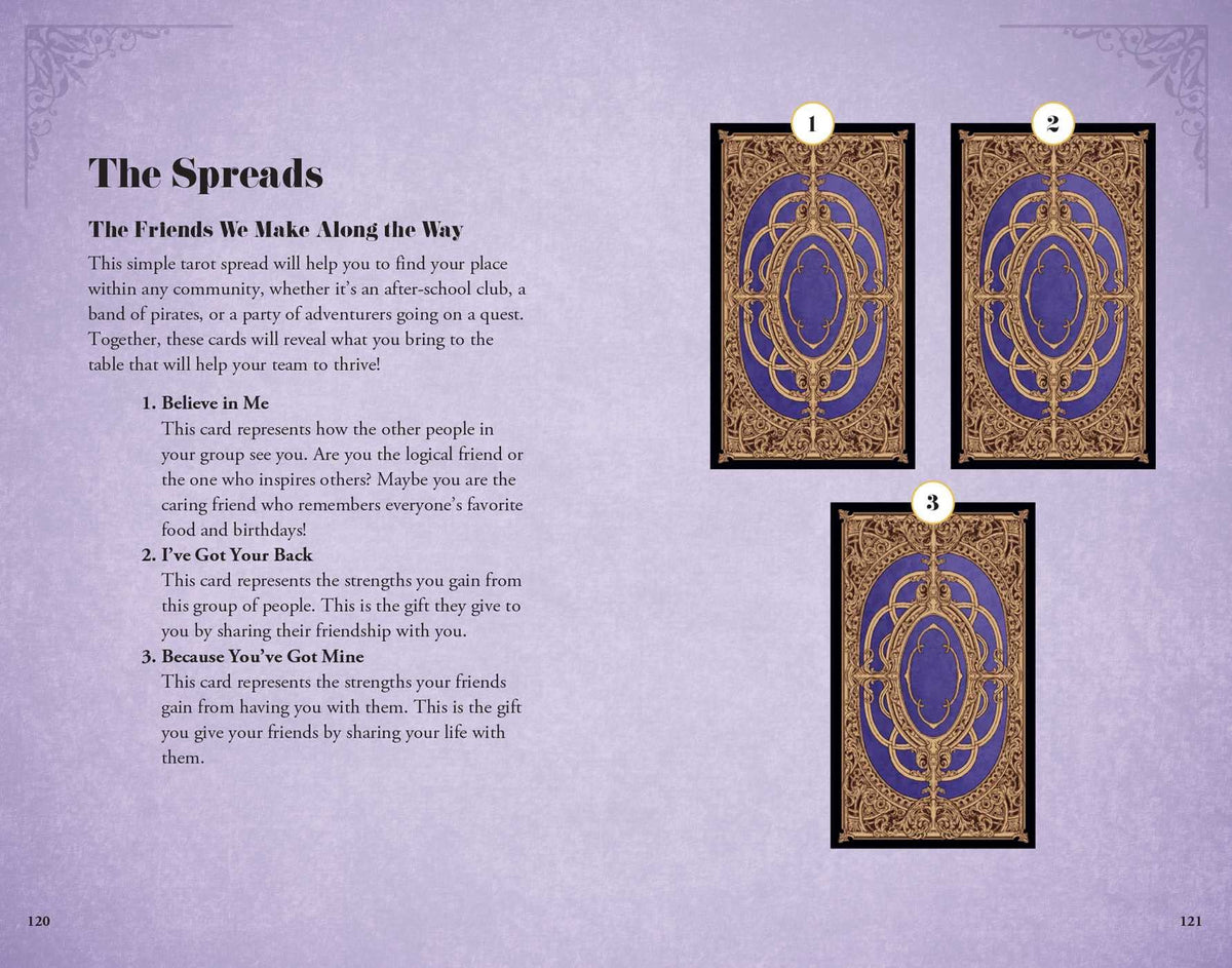 The Anime Tarot Deck and Guidebook card revealing the deck's mystical artwork — Eternal Spirit