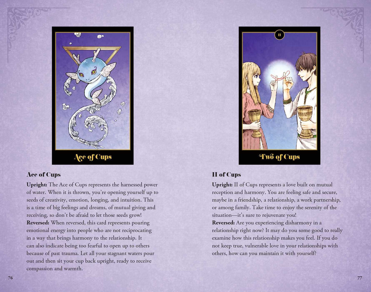 The Anime Tarot Deck and Guidebook card showcasing the deck's evocative imagery — Eternal Spirit