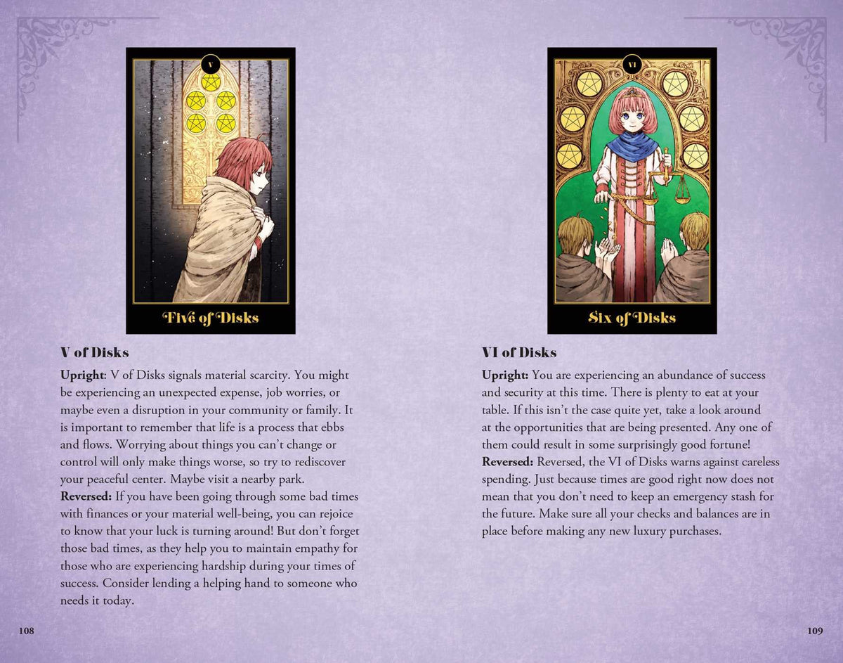 The Anime Tarot Deck and Guidebook card displaying the deck's hand-painted illustrations — Eternal Spirit