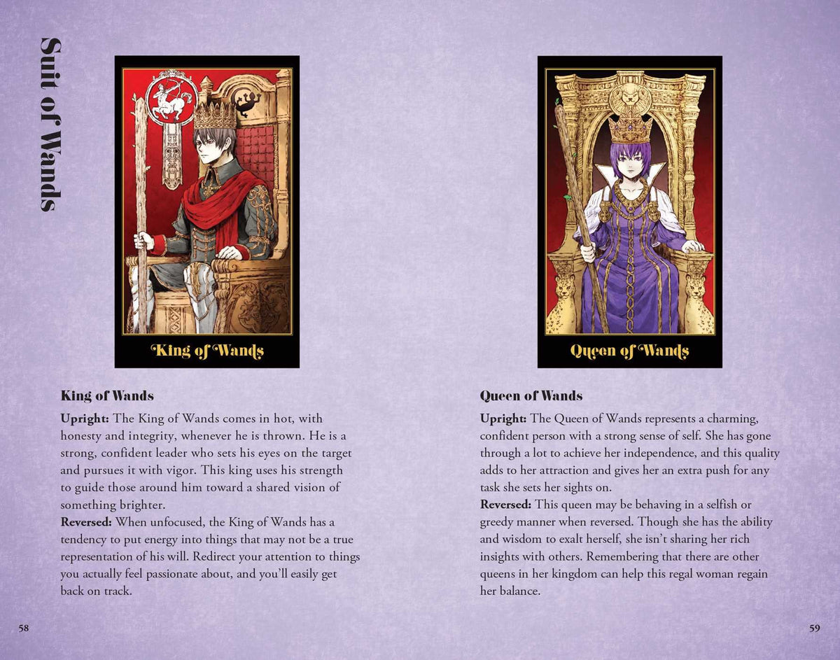 The Anime Tarot Deck and Guidebook card highlighting the deck's symbolic art — Eternal Spirit