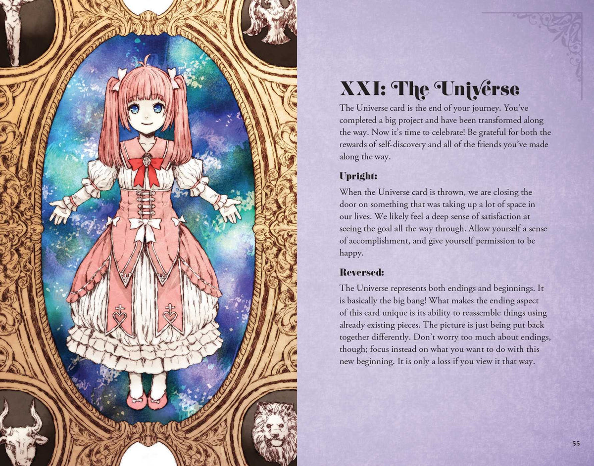 The Anime Tarot Deck and Guidebook card demonstrating the deck's inspired artistry — Eternal Spirit