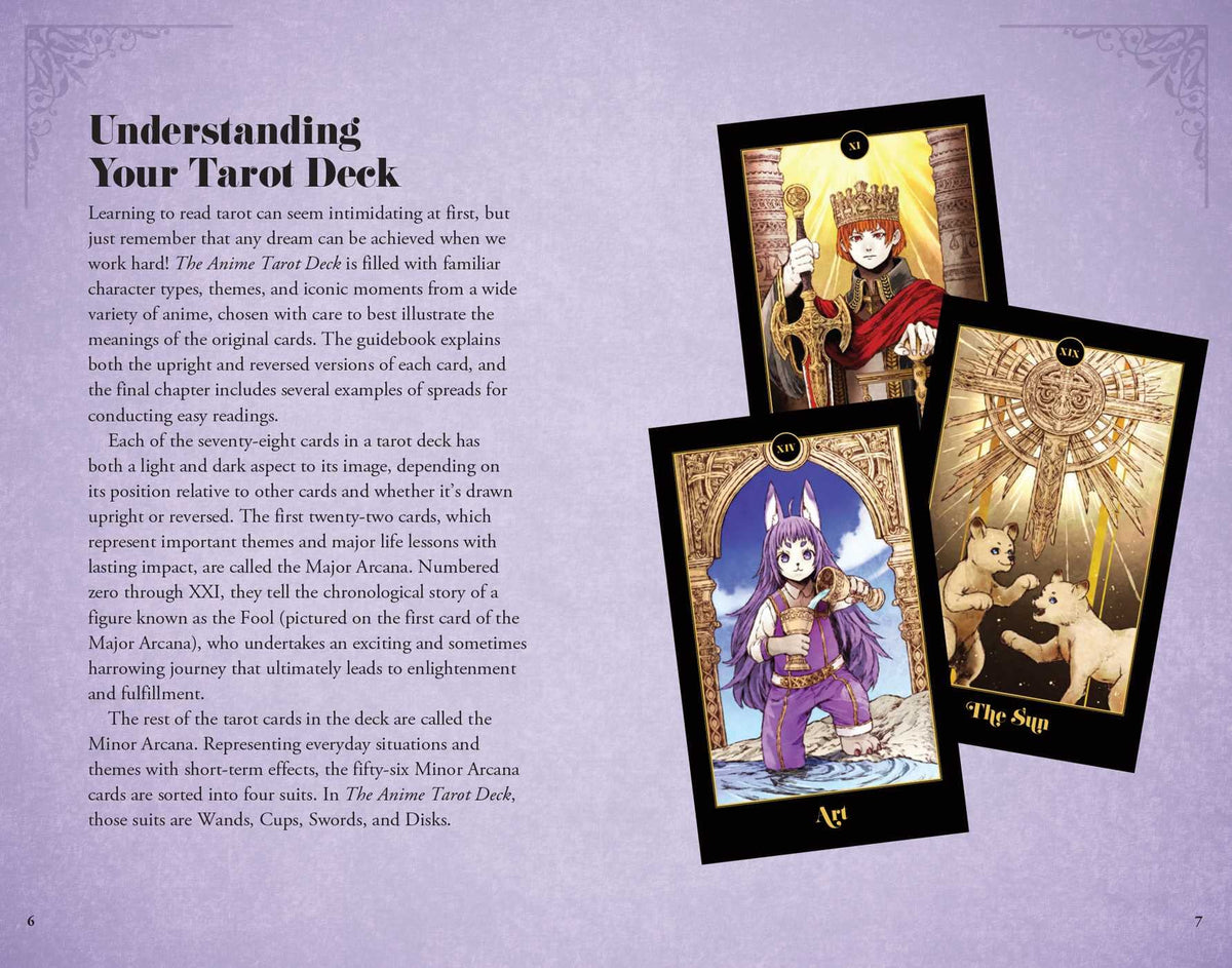 The Anime Tarot Deck and Guidebook card portraying the deck's otherworldly aesthetic — Eternal Spirit