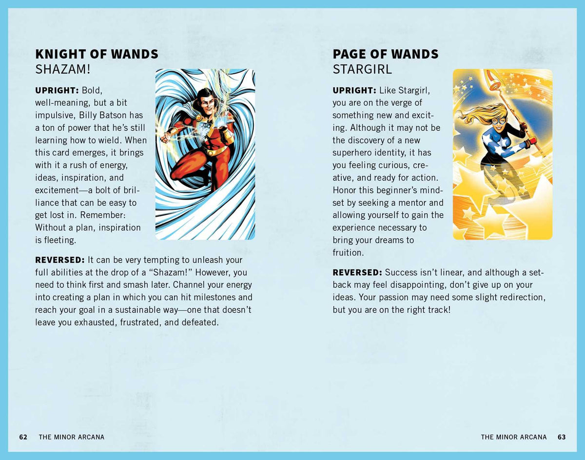 The DC Tarot card revealing the deck's deeply layered symbolism — Eternal Spirit