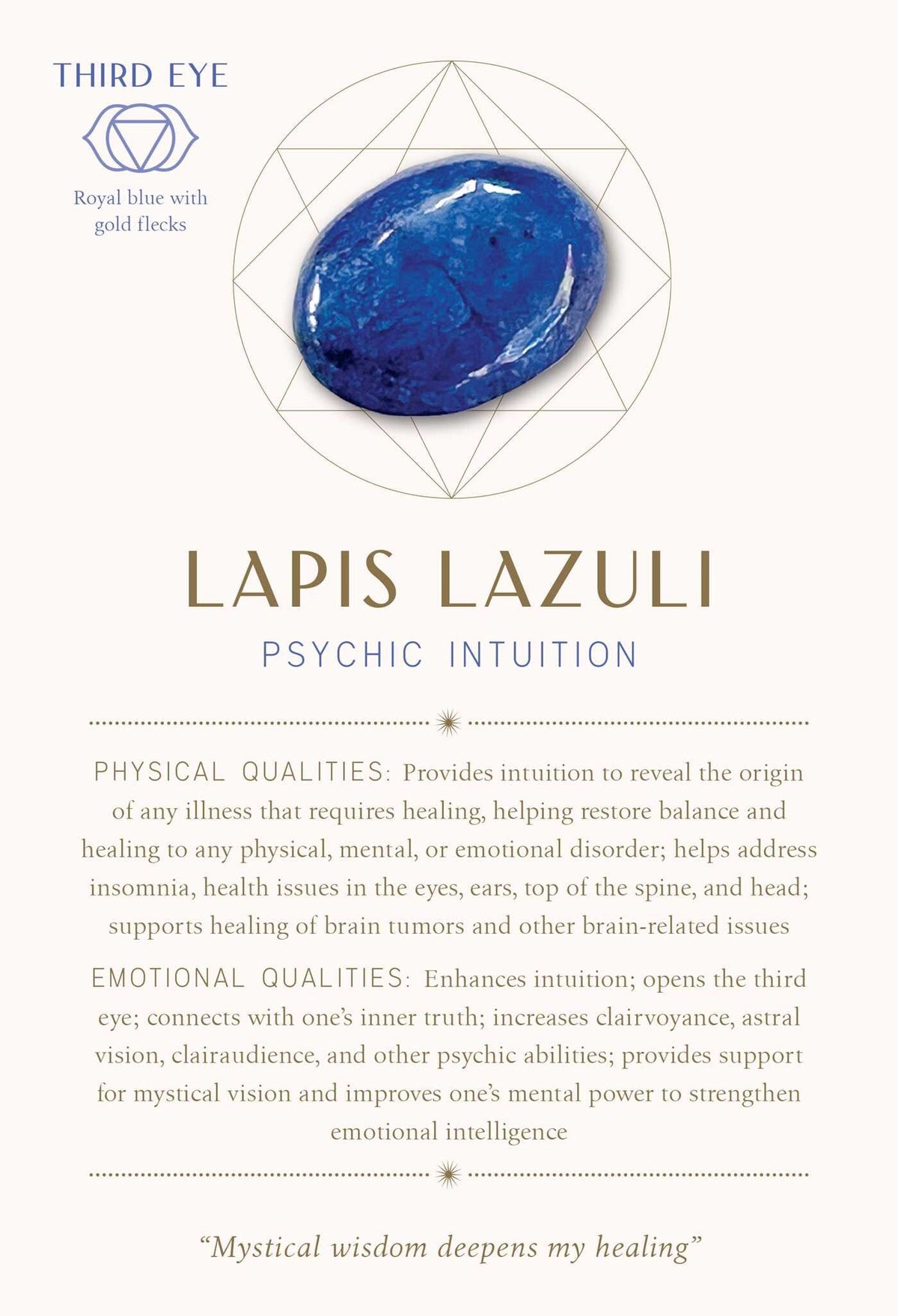 Crystal Healing Card Deck card sharing the deck's luminous illustration style — Eternal Spirit