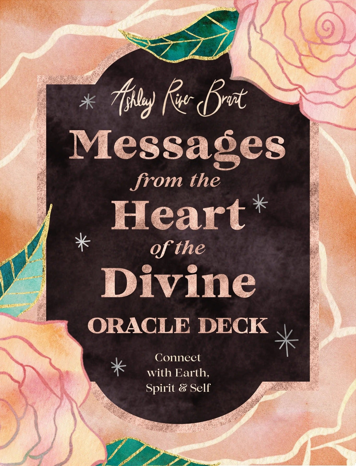 Messages from the Heart of the Divine Oracle box with sunset ocean and dove — Eternal Spirit