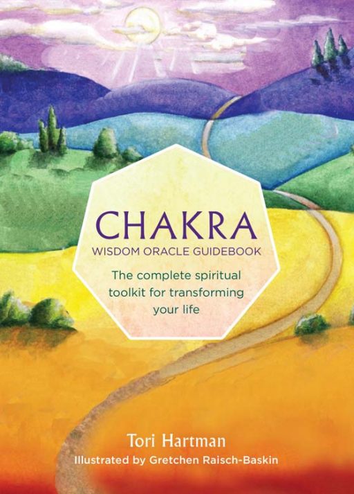 Chakra Wisdom Oracle white box with lotus and chakra symbol by Tori Hartman — Eternal Spirit