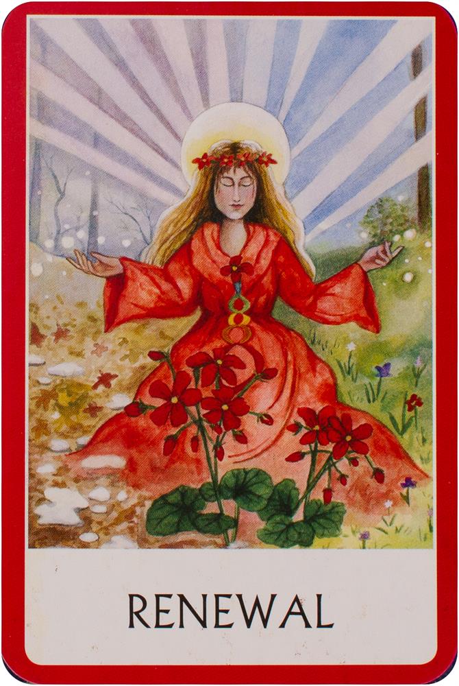 Chakra Wisdom Oracle card displaying the deck's hand-painted illustrations — Eternal Spirit