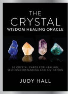 The Crystal Wisdom Healing Oracle blue box by Judy Hall, 50 crystal cards — Eternal Spirit