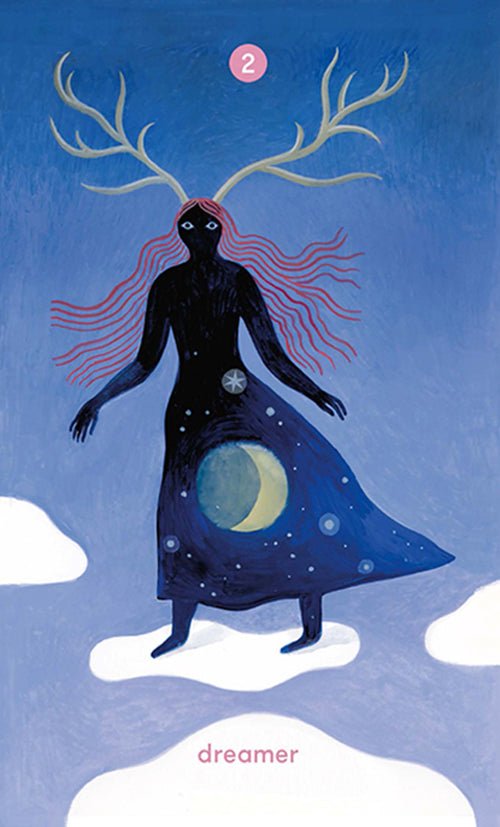 Tarot for all Ages card portraying the deck's otherworldly aesthetic — Eternal Spirit