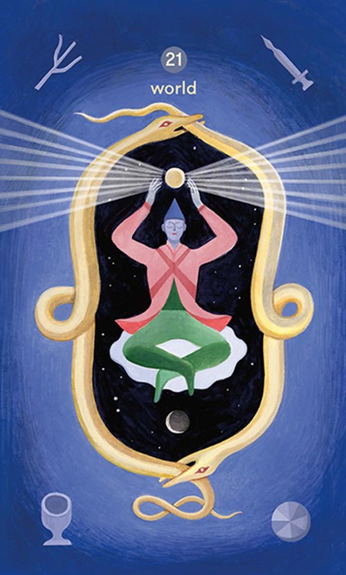 Sample card from the Tarot for all Ages tarot deck — Eternal Spirit