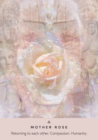 The Rose Oracle card offering a glimpse of the deck's sacred imagery — Eternal Spirit