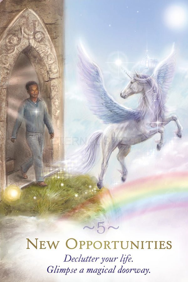 The Magic of Unicorns card presenting the deck's visionary illustrations — Eternal Spirit