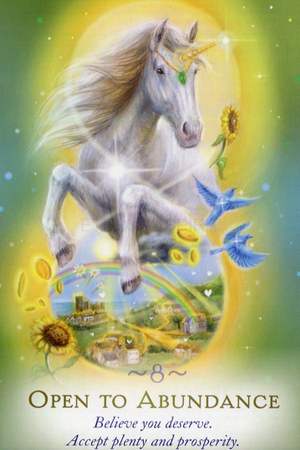 The Magic of Unicorns card displaying the deck's hand-painted illustrations — Eternal Spirit