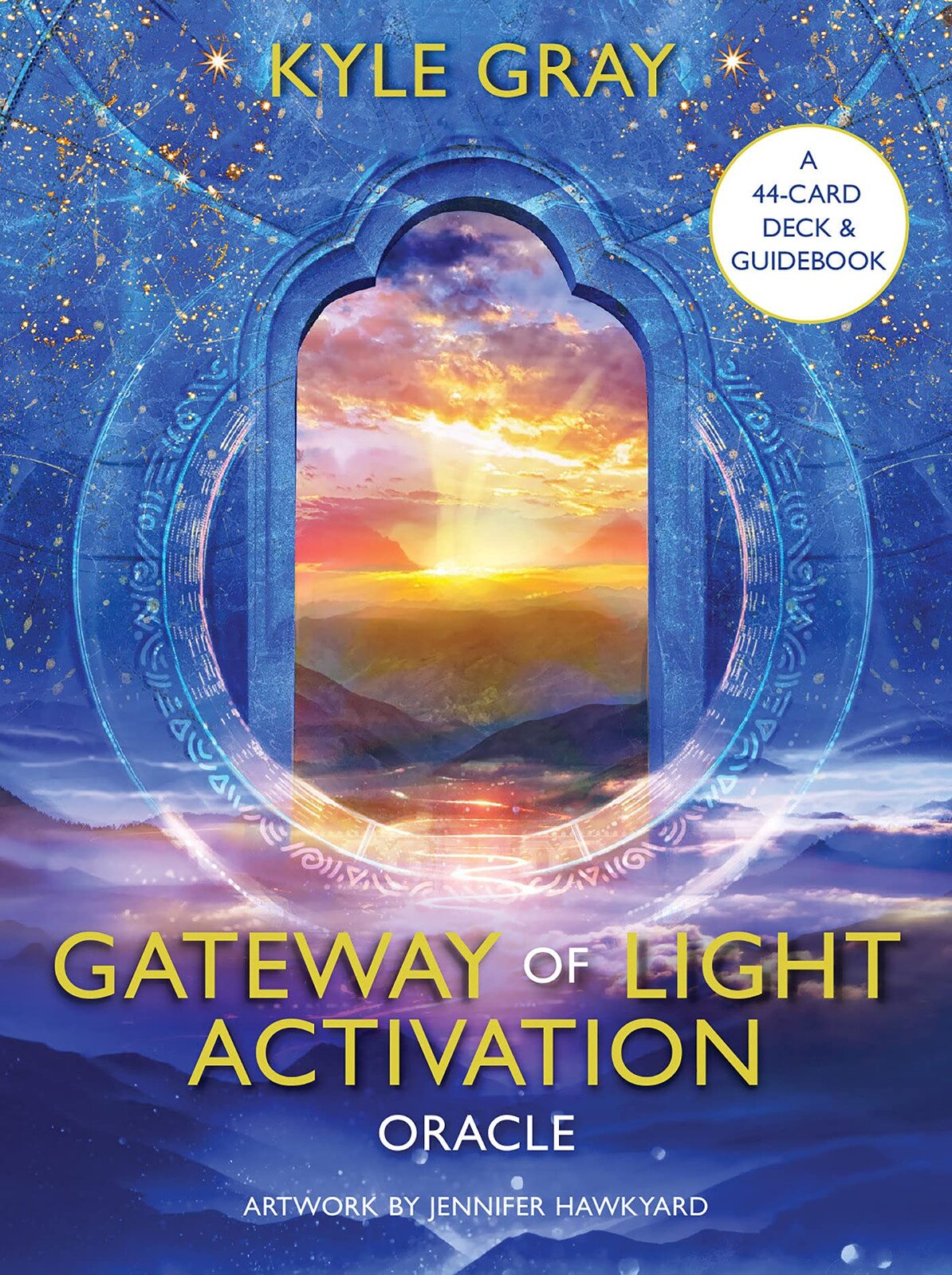 Gateway of Light Activation Cards box showing celestial arch and sunrise by Kyle Gray — Eternal Spirit