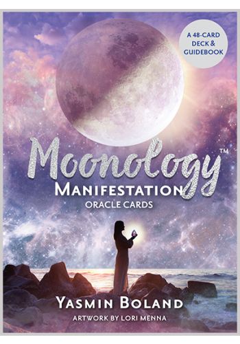 Moonology Manifestation Oracle Cards box with crescent moon by Yasmin Boland — Eternal Spirit