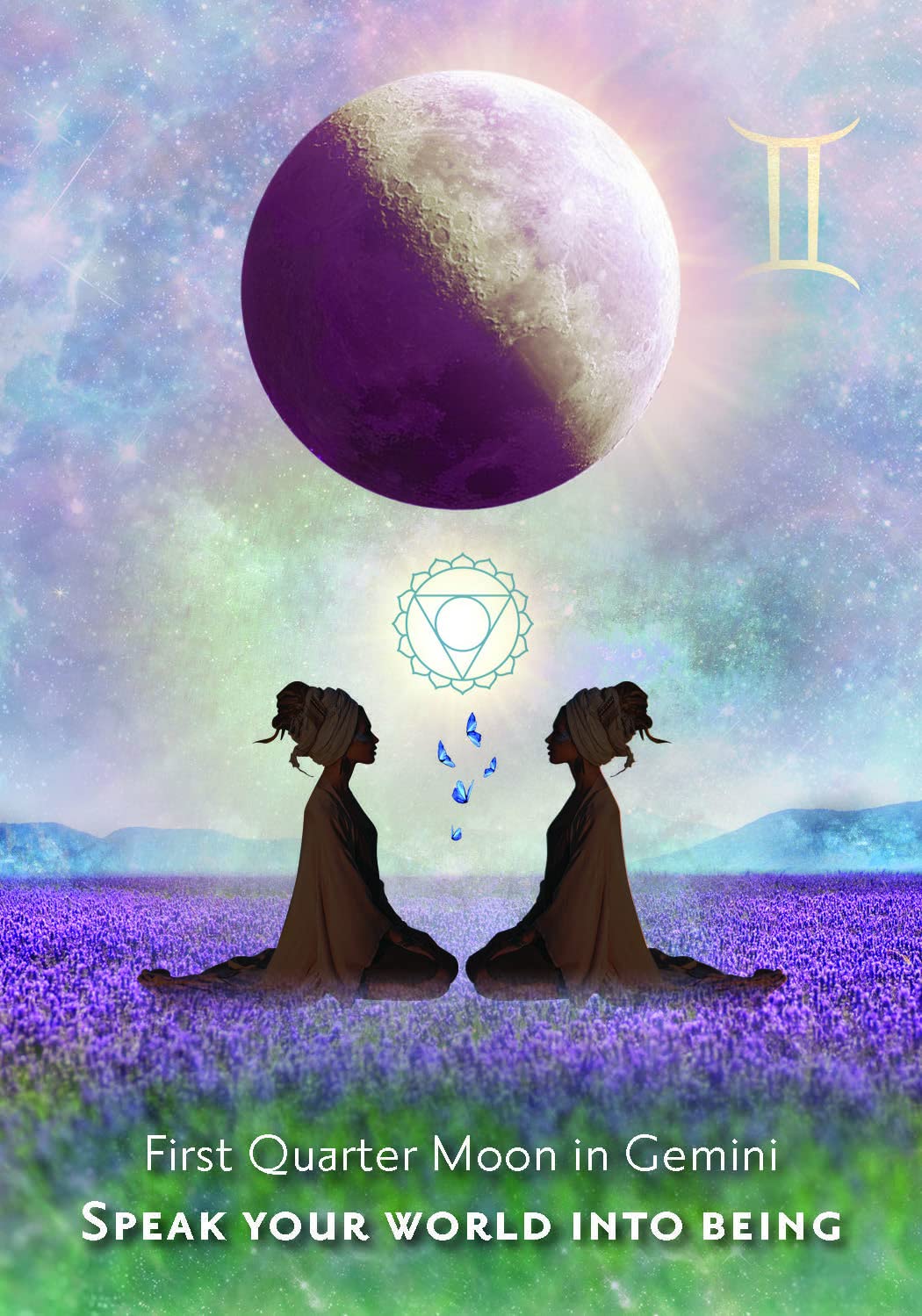 Moonology Manifestation Cards card offering a glimpse of the deck's sacred imagery — Eternal Spirit