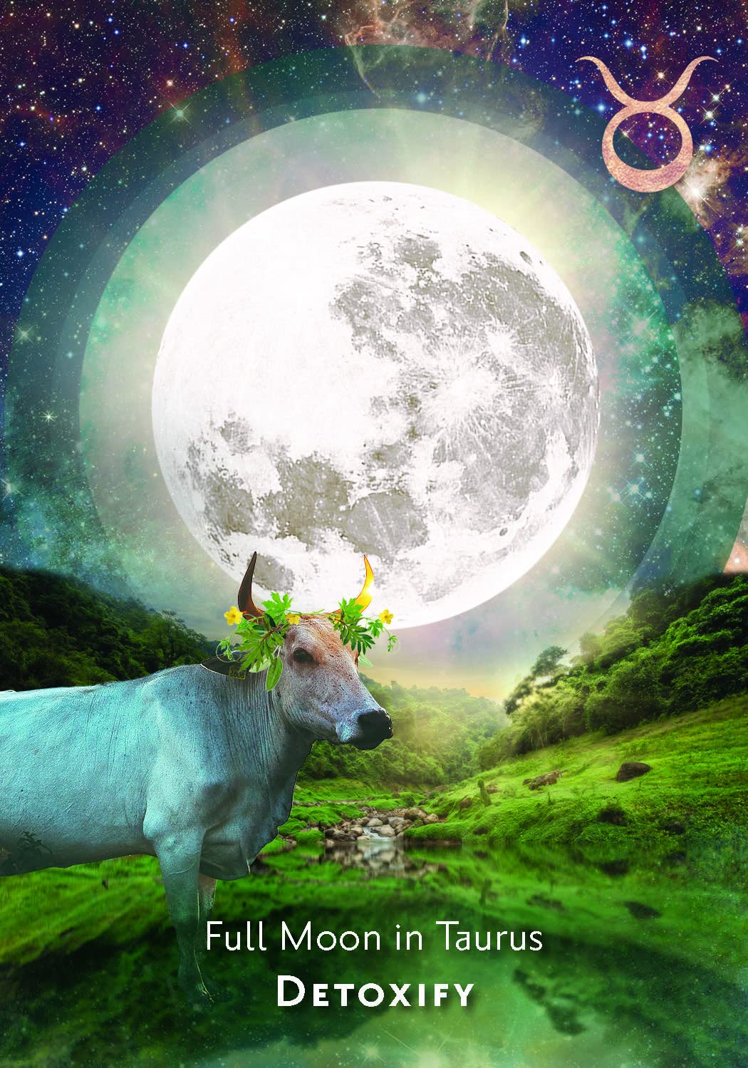 Moonology Manifestation Cards card showing the deck's detailed artistic vision — Eternal Spirit