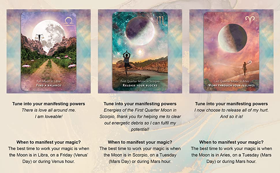 Moonology Manifestation Cards card featuring the deck's enchanting card art — Eternal Spirit