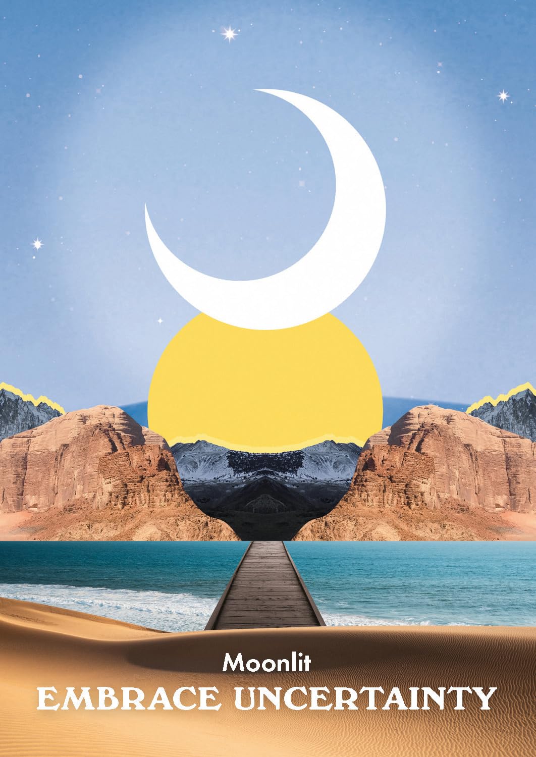 Moonology Messages Oracle card portraying the deck's otherworldly aesthetic — Eternal Spirit