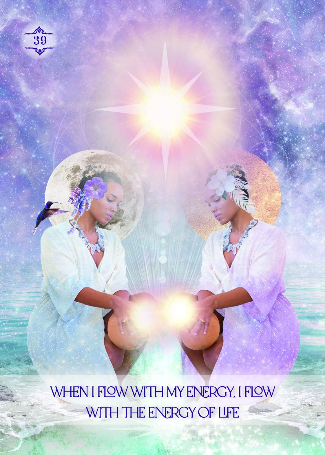 The Law of Positivism Healing Oracle card featuring the deck's enchanting card art — Eternal Spirit