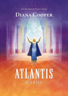 Atlantis Cards dark blue box with Egyptian goddess figure by Diana Cooper — Eternal Spirit