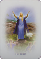 Atlantis Cards, High Priest card with robed figure in deep blue mystical tones — Eternal Spirit