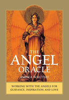 The Angel Oracle orange box with angel figure in robes by Ambika Wauters — Eternal Spirit