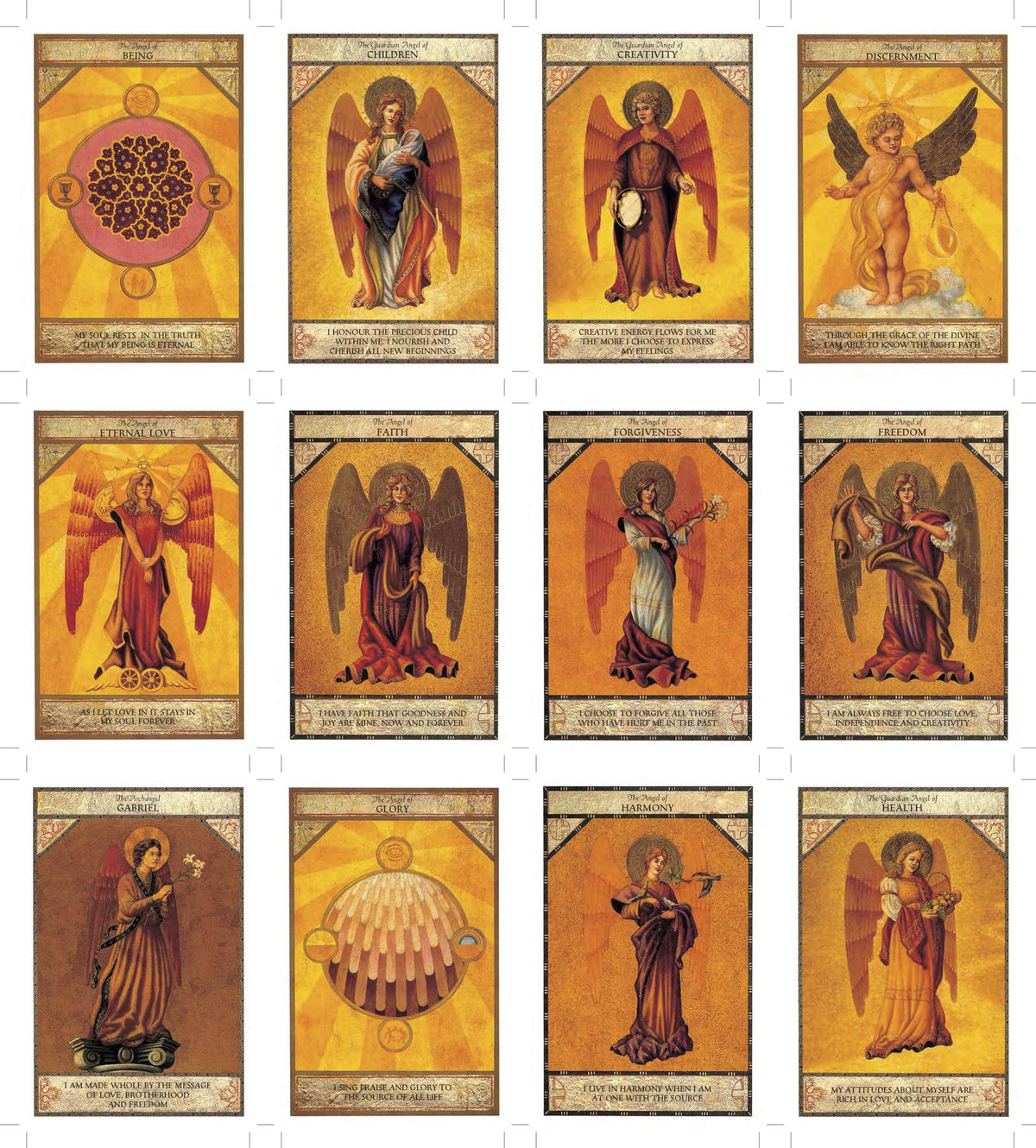 The Angel Oracle card displaying the deck's hand-painted illustrations — Eternal Spirit