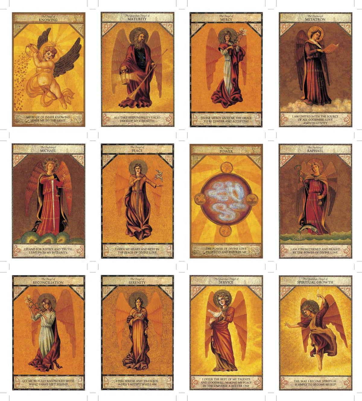 The Angel Oracle card unveiling the deck's spiritual symbolism — Eternal Spirit