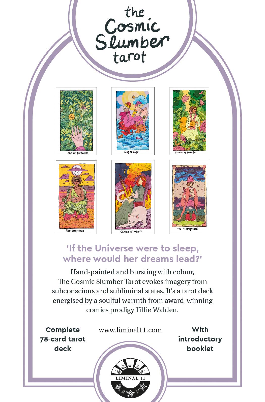 Sample card from the The Cosmic Slumber Tarot tarot deck — Eternal Spirit