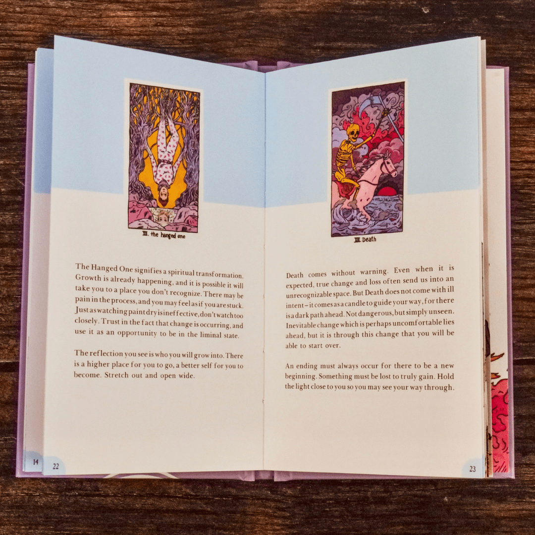 The Cosmic Slumber Tarot card revealing the deck's mystical artwork — Eternal Spirit