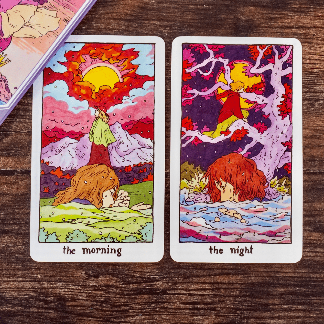 The Cosmic Slumber Tarot card highlighting the deck's symbolic art — Eternal Spirit