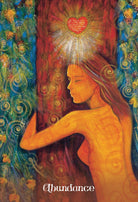 Universal Love Oracle 20Th Anniversary Edition, Abundance card with golden Egyptian goddess and — Eternal Spirit