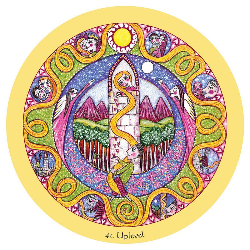 Colourful circular mandala healing card with intricate sacred patterns — Eternal Spirit