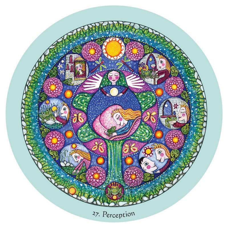 Mandala Healing Oracle card revealing the deck's mystical artwork — Eternal Spirit