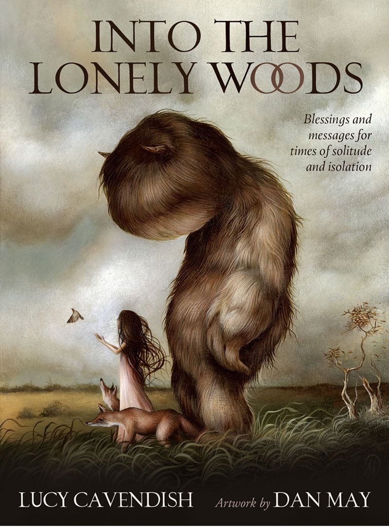 Into the Lonely Woods Oracle dark box with woman in forest by Lucy Cavendish — Eternal Spirit