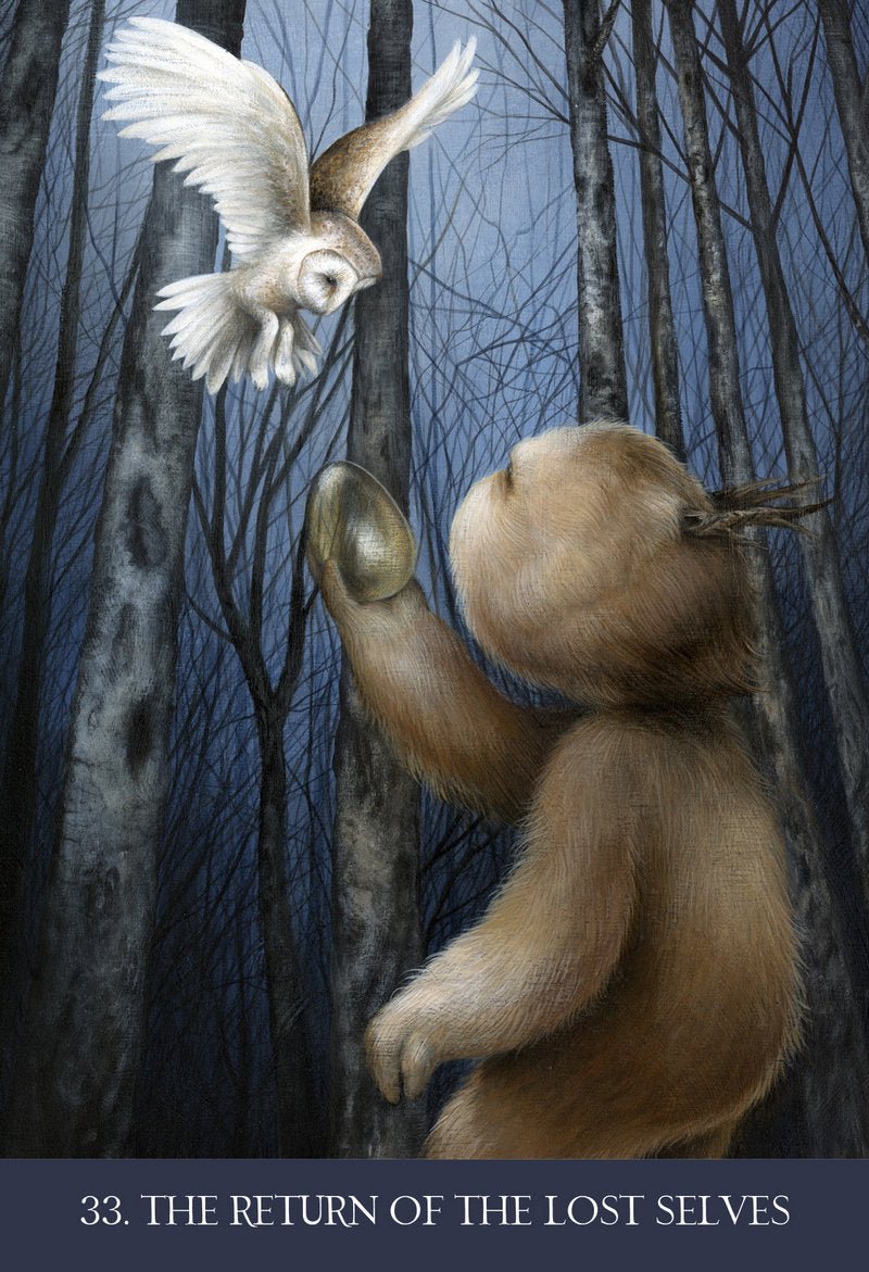 Into the Lonely Woods Oracle card reflecting the deck's transcendent artwork — Eternal Spirit