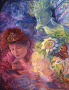 Dreamy underwater goddess art in blues and purples, Blessings of Thankfulness — Eternal Spirit