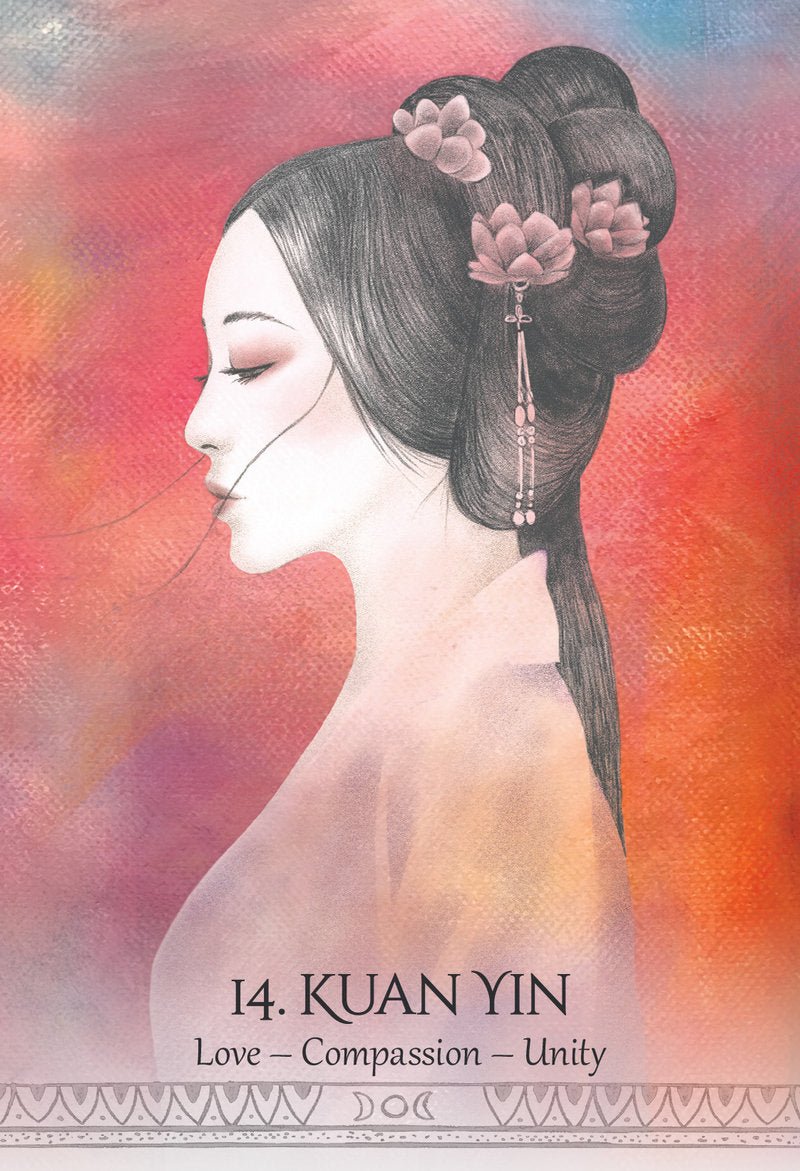Goddess Spirit Oracle card featuring the deck's enchanting card art — Eternal Spirit