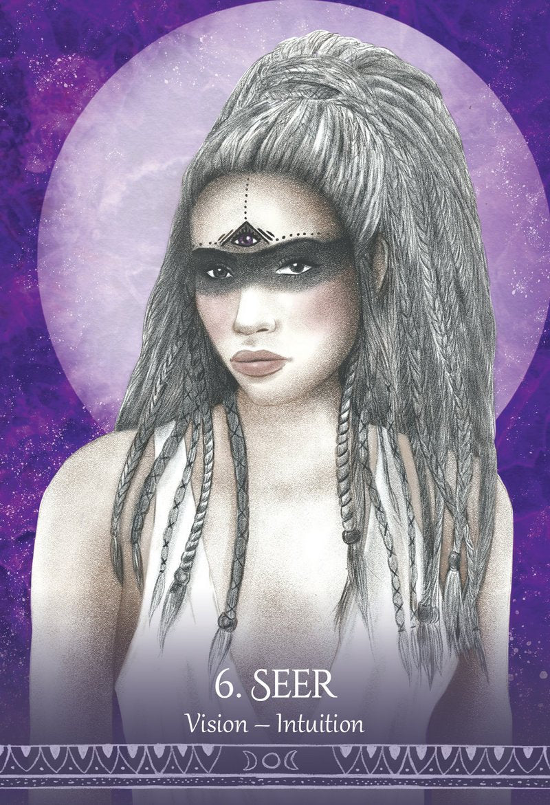 Goddess Spirit Oracle card exploring the deck's contemplative imagery — Eternal Spirit