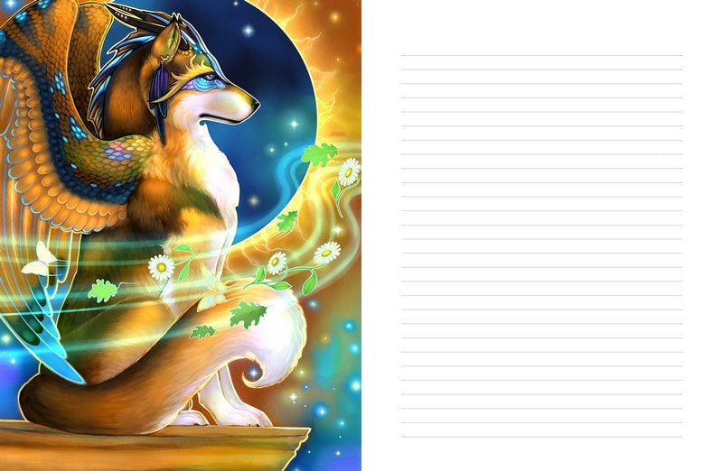 A Seeker's Tale Journal showing the journal's interior pages and artwork — Eternal Spirit