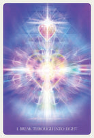 Angelic Lightwork Healing Oracle card portraying the deck's otherworldly aesthetic — Eternal Spirit