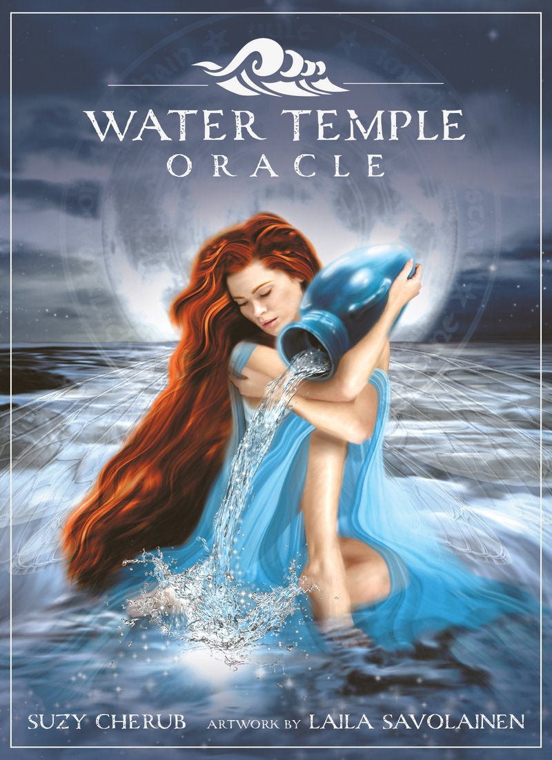 Water Temple Oracle box with mystical mermaid and ocean artwork — Eternal Spirit