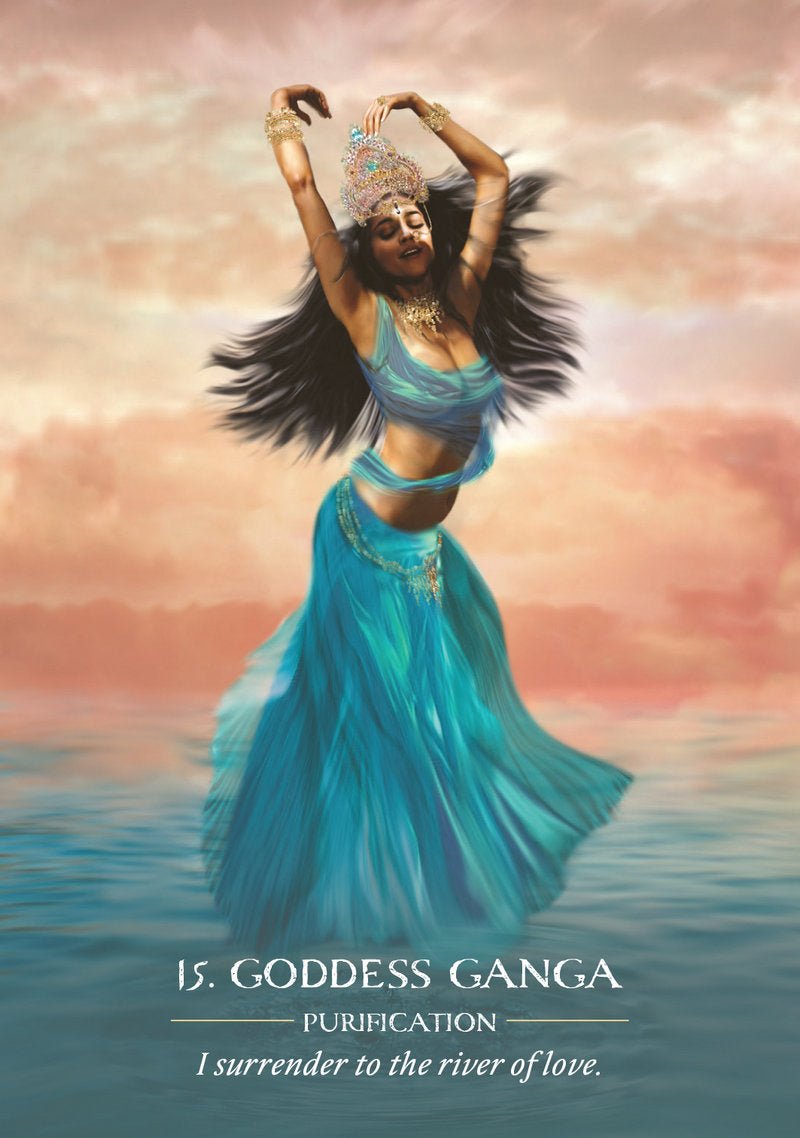 Water Temple Oracle card highlighting the deck's symbolic art — Eternal Spirit