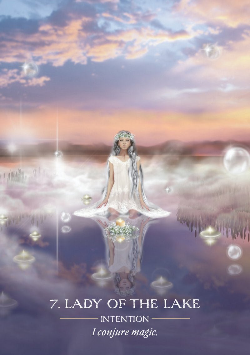 Water Temple Oracle card illuminating the deck's rich colour palette — Eternal Spirit