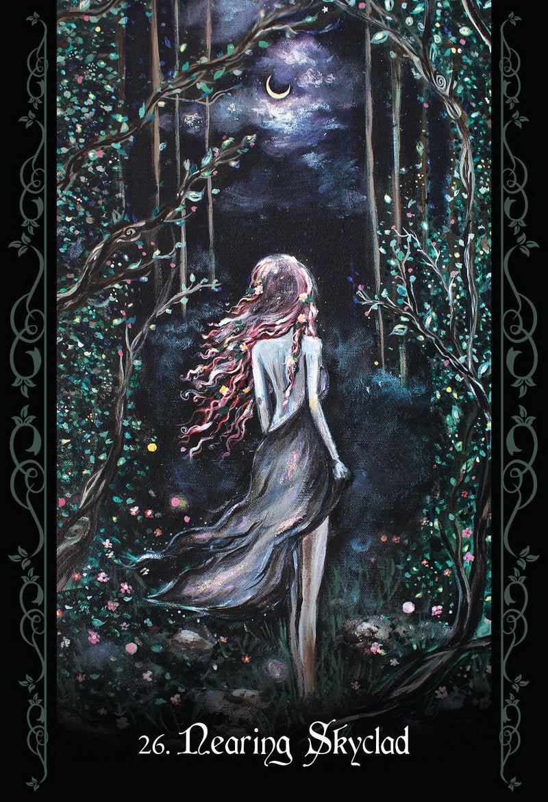The Solitary Witch Oracle card unveiling the deck's spiritual symbolism — Eternal Spirit