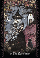 The Solitary Witch Oracle card illuminating the deck's rich colour palette — Eternal Spirit