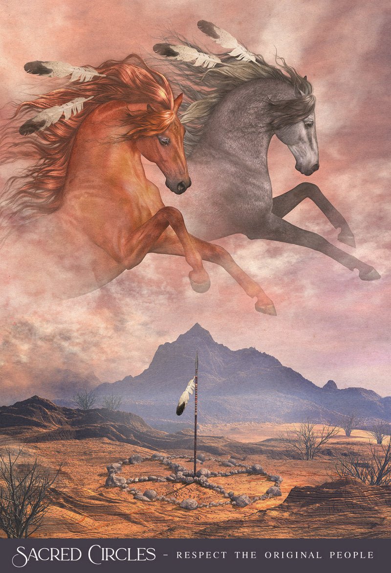 Oracle of the Sacred Horse Cards card showing the deck's detailed artistic vision — Eternal Spirit